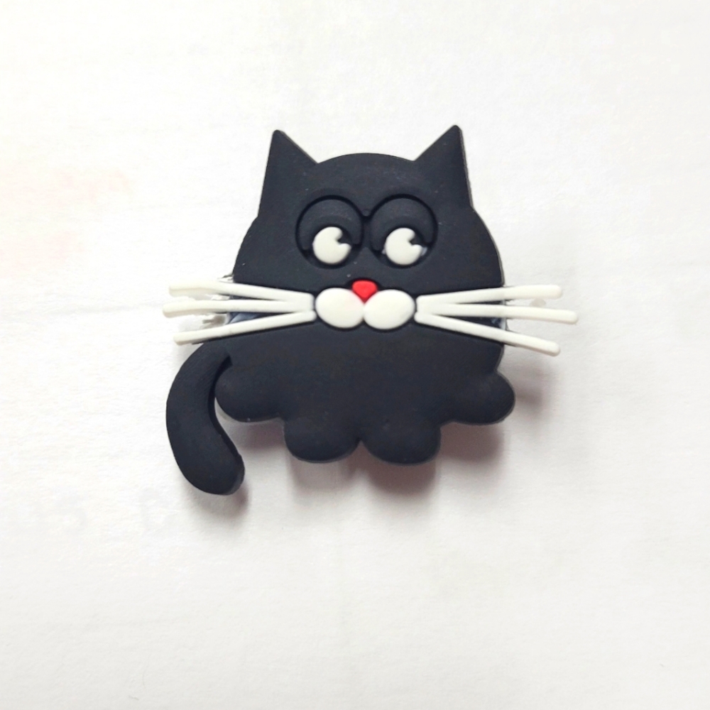 4/$10 💥 Black Cat Croc Charm